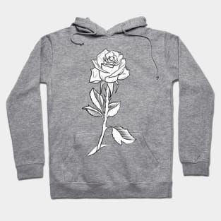 Single rose Hoodie